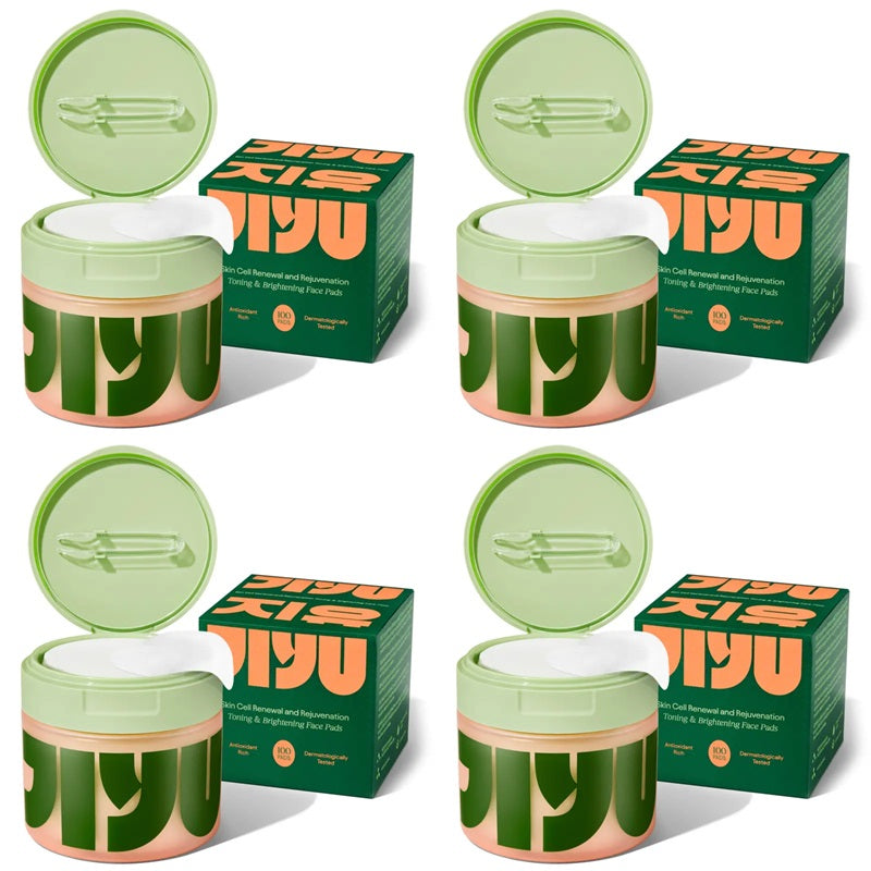 Jiyu Skincare Anti-Aging, Dark Spot & Wrinkle Minimizing Toner Pads with Snail Mucin, Centella Asiatica, Niacinamide, Peptide Complex - 100 ct.