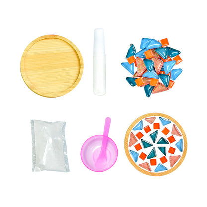 DIY Mosaic Coaster Kit – Create Your Own Handmade Glass Tile Coaster | Creative Craft Gift for Adults & Beginners
