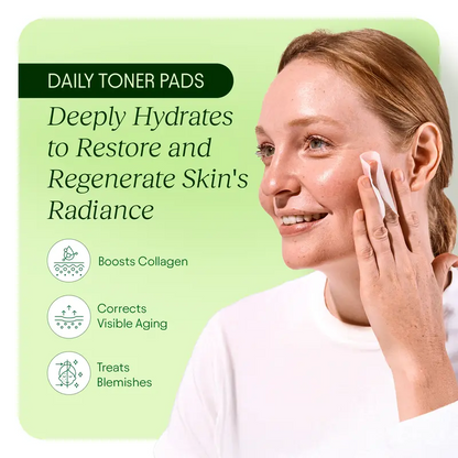 Jiyu Skincare Anti-Aging, Dark Spot & Wrinkle Minimizing Toner Pads with Snail Mucin, Centella Asiatica, Niacinamide, Peptide Complex - 100 ct.