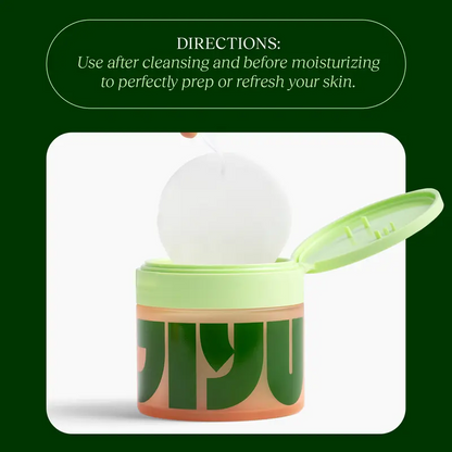 Jiyu Skincare Anti-Aging, Dark Spot & Wrinkle Minimizing Toner Pads with Snail Mucin, Centella Asiatica, Niacinamide, Peptide Complex - 100 ct.