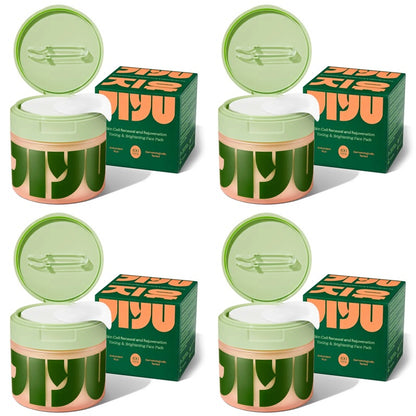 Jiyu Skincare Anti-Aging, Dark Spot & Wrinkle Minimizing Toner Pads with Snail Mucin, Centella Asiatica, Niacinamide, Peptide Complex - 100 ct.
