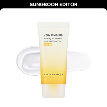 [Sungboon] Pore Blur Sunscreen SPF40 | Broad Spectrum Face Sunscreen