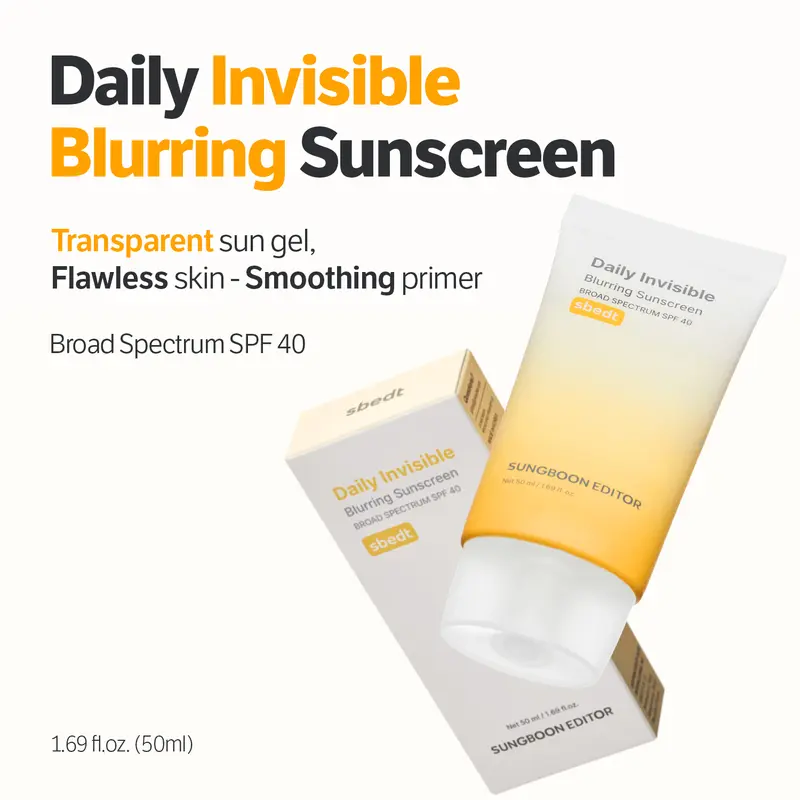 [Sungboon] Pore Blur Sunscreen SPF40 | Broad Spectrum Face Sunscreen