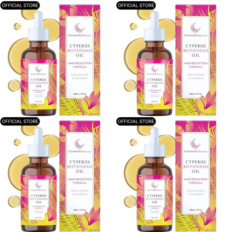 Caramela Beauty Cyperus Rotundus Oil for Natural Hair Reduction - 60ml/2oz