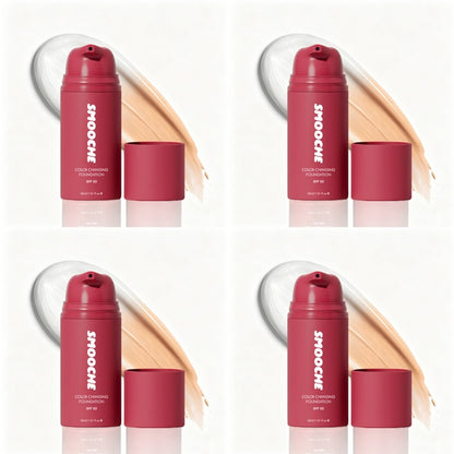 Smooche Color Changing Foundation – Shade Matching Liquid Makeup, SPF, 24H Wear, Vegan