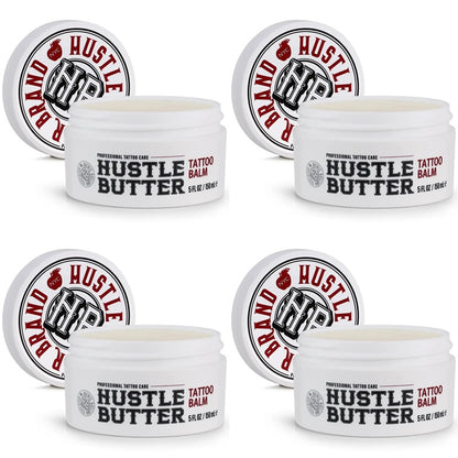 Hustle Butter 5oz Tattoo Balm For New & Older Tattoos - Safe While Healing - Moisturizes and Rejuvenates Tattoo Aftercare Cosmetics