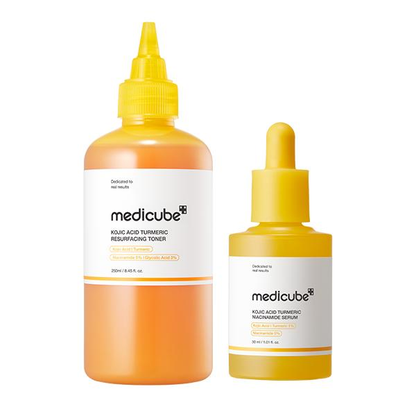 Kojic Acid Turmeric Power Duo for Face & body | Ideal for Troubled Skin & Use After Spot Care | Soothing & Calming with Kojic Acid, Turmeric, Niacinamide