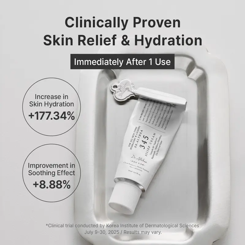 [Dr.Althea Official] 345 Relief Cream - Daily Face Moisturizer, Blemish Relief Care, Soothing Recovery, Vegan Korean Skincare