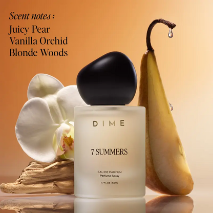 DIME Beauty 7 Summers Perfume, Sweet Floral Fragrance, Vanilla & Musk, Hypoallergenic, Clean Perfume, Eau de Toilette For Women, 1.7 oz / 50 ml
