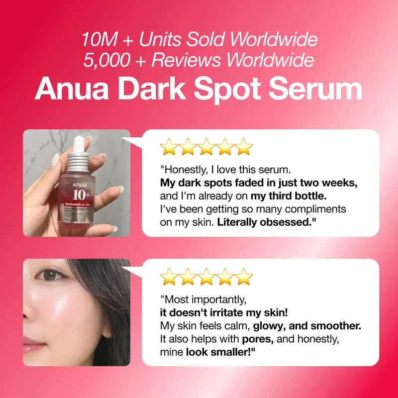 Dark Spot Correcting Serum : 10% Niacinamide+ 4% Tranexamic Acid 1.01 fl.oz. (30ml) ｜ Niacinamide Serum, PM Skincare product, Hyperpigmentation, Brightening