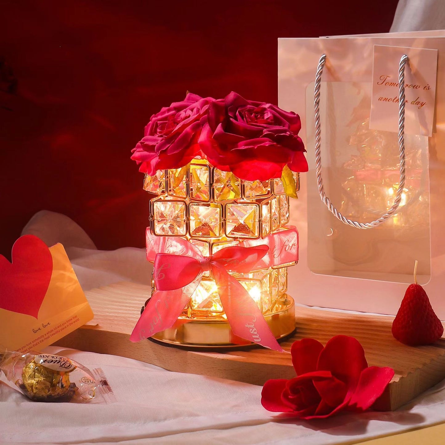 Light Up Love – Crystal Rose Gift Lamp for Any Occasion
