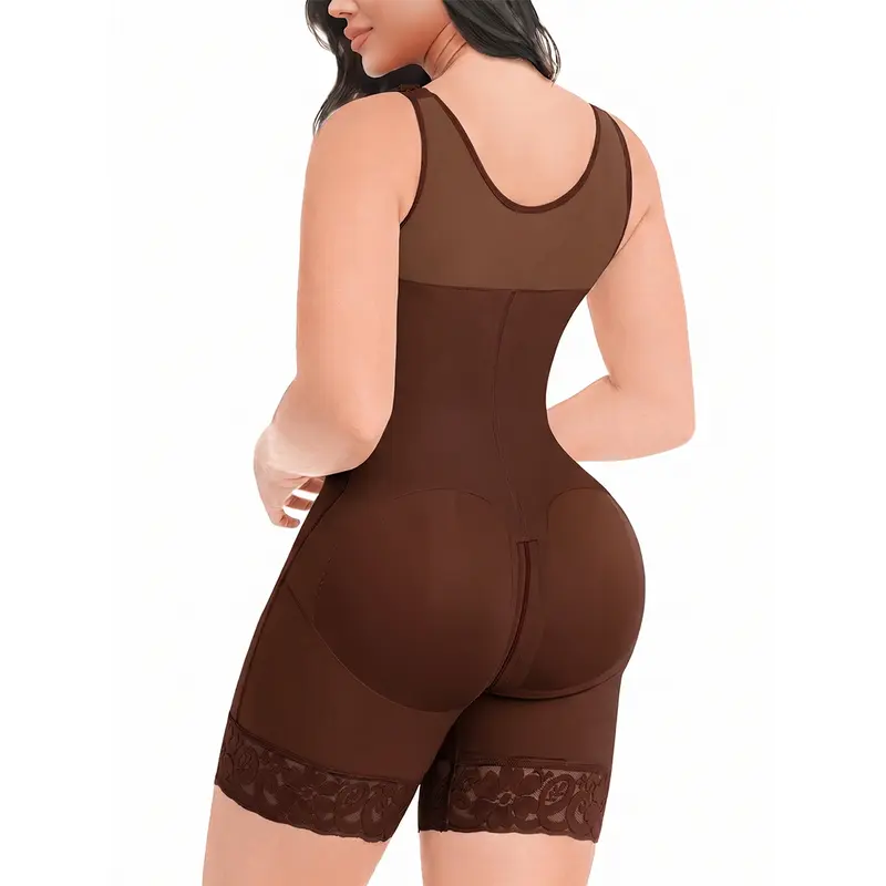 YIANNA Fajas Colombianas Shapewear for Women Tummy Control Full Shapewear Butt Lifter with Hooks Closure