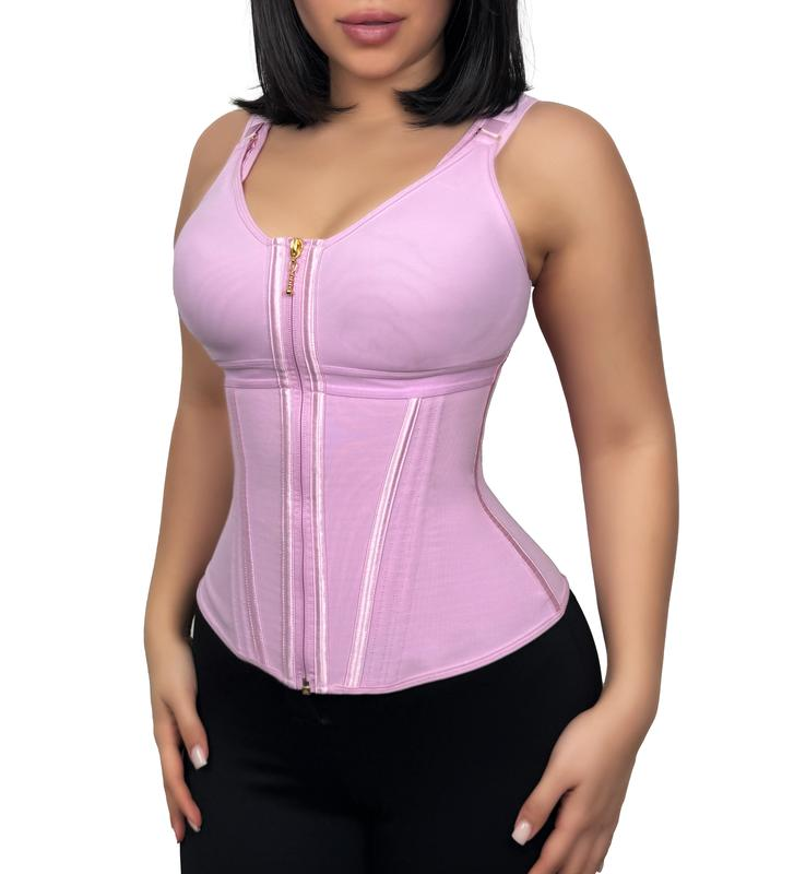SHAPSHE Waist Shapewear Corset for Women Sport Workout Vest for Women Gym Zipper and Hooks