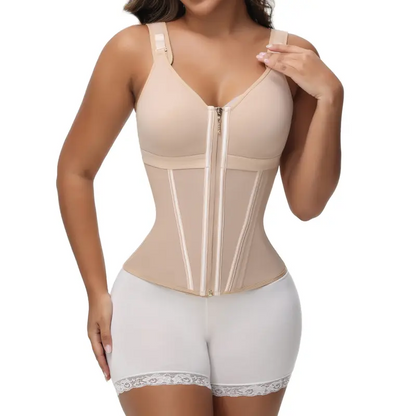 SHAPSHE Waist Shapewear Corset for Women Sport Workout Vest for Women Gym Zipper and Hooks