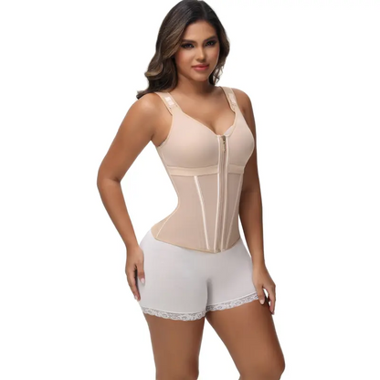 SHAPSHE Waist Shapewear Corset for Women Sport Workout Vest for Women Gym Zipper and Hooks