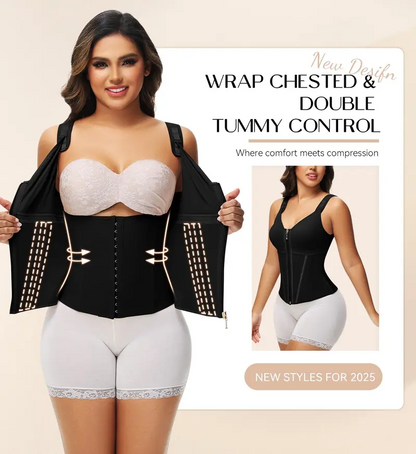 SHAPSHE Waist Shapewear Corset for Women Sport Workout Vest for Women Gym Zipper and Hooks