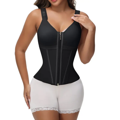 SHAPSHE Waist Shapewear Corset for Women Sport Workout Vest for Women Gym Zipper and Hooks