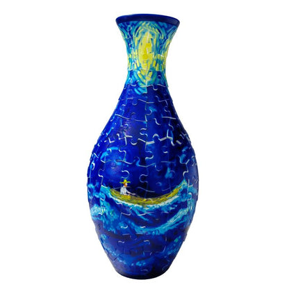 3D Puzzle Vase Kit | Creative Floral Home Decor & Modern Decorative Art Piece