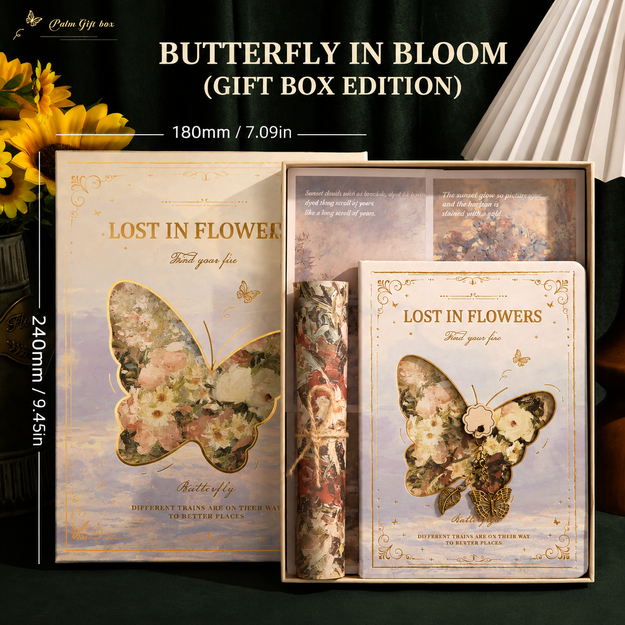 Vintage Oil Painting Style Notebook Set – Journal/Diary, Student Stationery, Gift for Back-to-School or Children's Day
