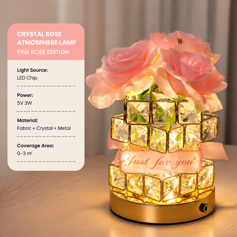 Light Up Love – Crystal Rose Gift Lamp for Any Occasion